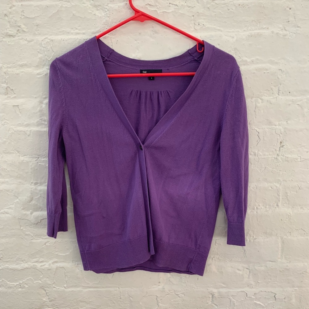 GAP Purple Cardigan